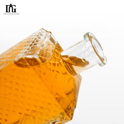 Tipo de vedação Garrafa 700ml 375ml 500ml Garrafa de vidro para uísque Liquor Vodka quadrada