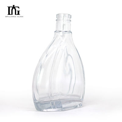 Garrafa de 500 ml de vidro vazio para rum, uísque, vodka, bebidas alcoólicas