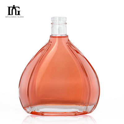 Garrafa de 500 ml de vidro vazio para rum, uísque, vodka, bebidas alcoólicas