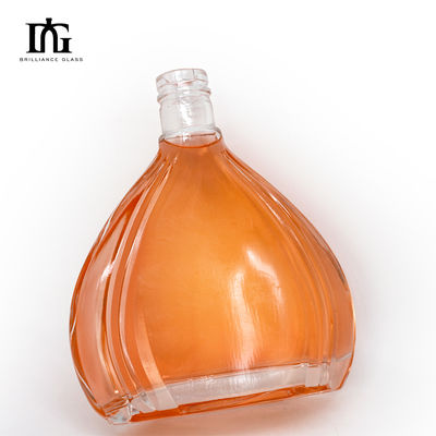 Garrafa de 500 ml de vidro vazio para rum, uísque, vodka, bebidas alcoólicas