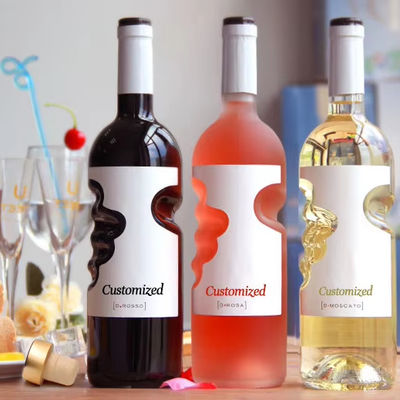 Garrafas de vidro de vinho espumante com rolha 500 ml 750 ml para bebidas alcoólicas Tipo de vedação CORK