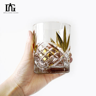 Crystal Whiskey Decanter Set com 2 copos de uísque à moda antiga
