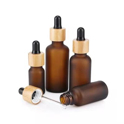 15 ml 50 ml embalagem de cuidados com a pele óleo essencial gotejadora garrafa de vidro para óleo logotipo personalizado