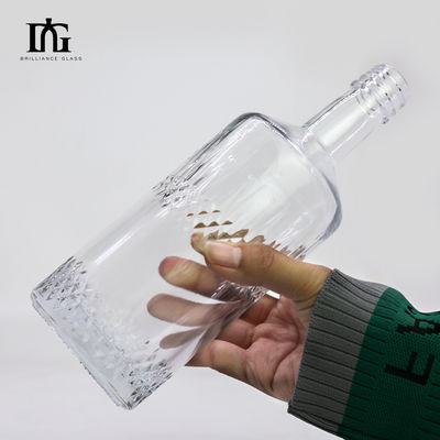 Garrafa de vidro de alta capacidade e grande capacidade de 250 ml/500 ml/700 ml/750 ml para chá