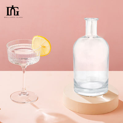 TJ028 750 ml Super Flint Transparente Vodka Álcool Liquor Garrafa de Vidro