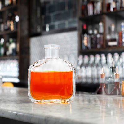 Garrafas de vidro de cortiça congelada espessada para vinhos selados Whisky Vodka Tequila Whiskey
