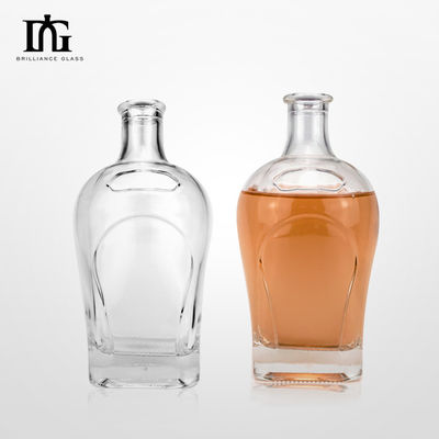080 Licores e bebidas Garrafa de vidro com vedação de cortiça 500 ml/700 ml/750 ml