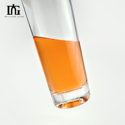 700 ml garrafa de vidro alto e transparente para licor uísque tequila Xo bebidas alcoólicas vodka gin rum conhaque