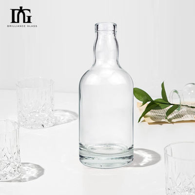 Garrafa de vidro vazia para licor vodka gin 330ml 500ml 700ml 750ml