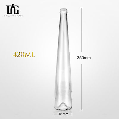 Custom 375ml 500ml 700ml 750ml Material do corpo da garrafa Vidro para bebida Liquor de luxo