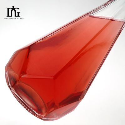 Garrafa de vidro de licor com cortiça 500 ml 375 ml Vodka Spirit Gin 200 ml 100 ml Material de vidro