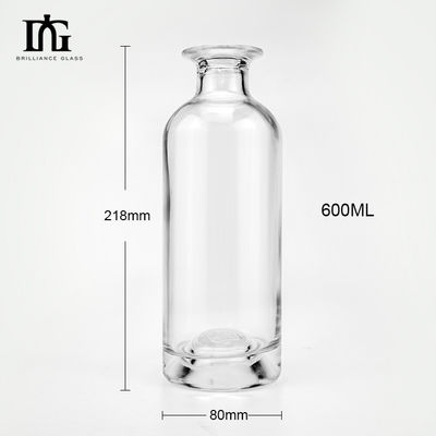 Compartimento de vidro personalizado para Whiskey Rum Tequila Vodka Gin Brandy 200ml 300ml 500ml 700ml